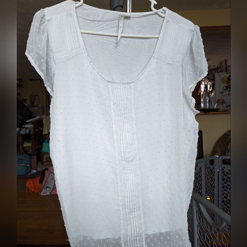 White dress top
